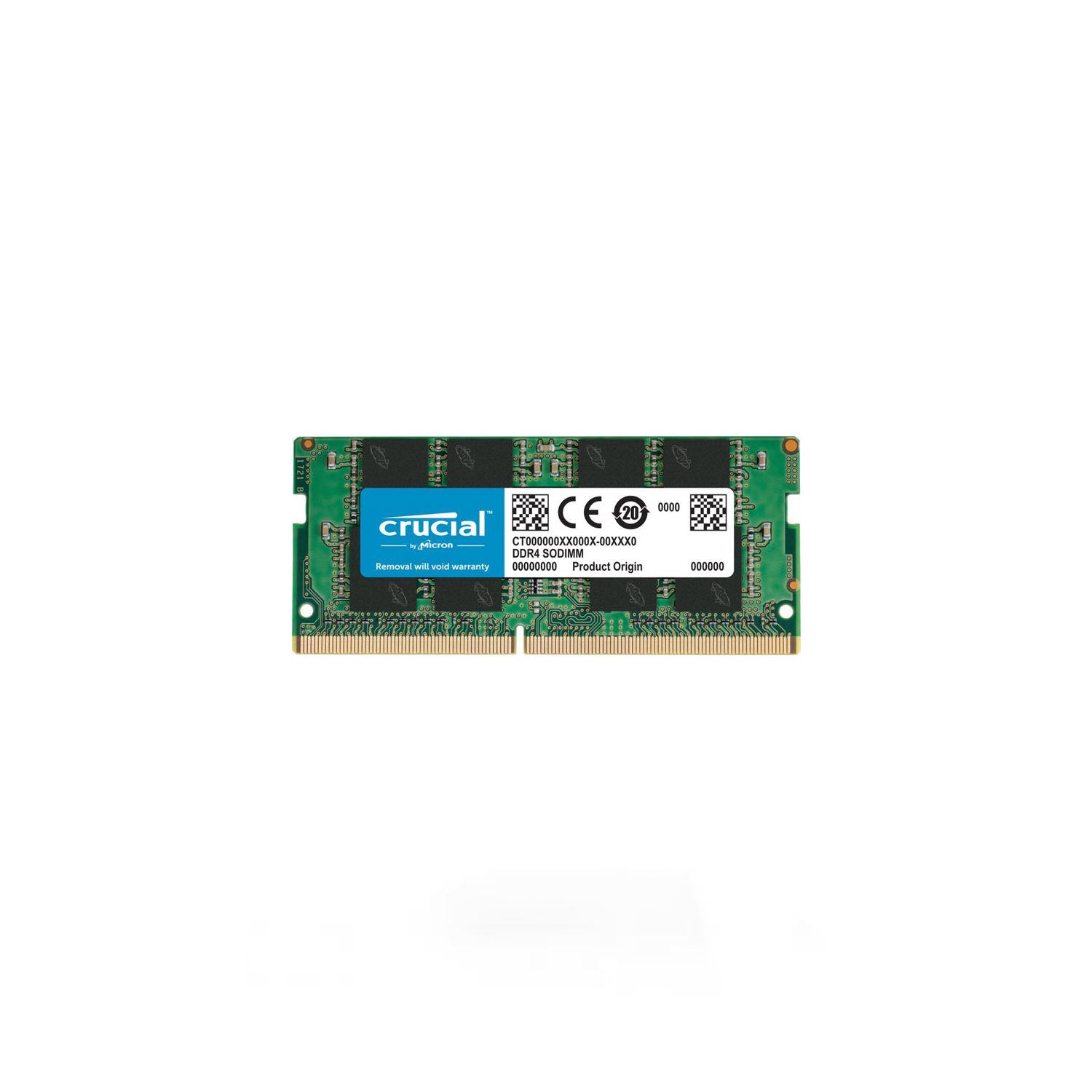 Crucial 8GB DDR4 3200MHz CL22 Unbuffered Non ECC SODIMM Memory Module  (CT8G4SFRA32A) - Main Image