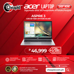 ACER ASPIRE 3 A315-59-726B OPI Pure Silver