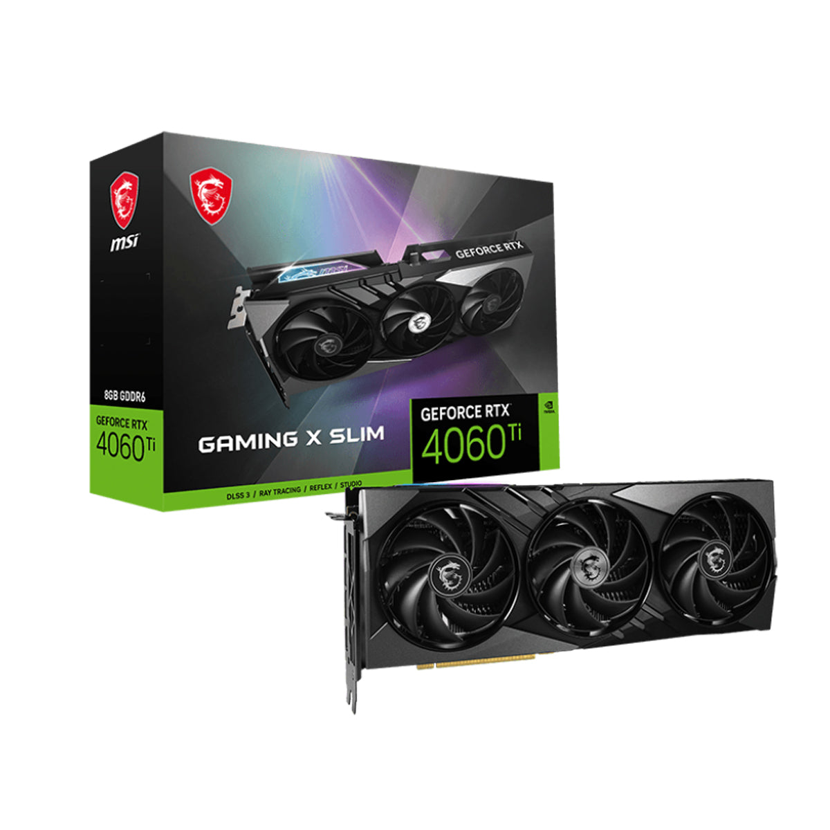 MSI Geforce RTX 4060 TI Gaming X Slim 8GB Graphic Card