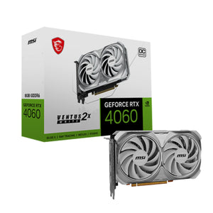 MSI Geforce RTX 4060 Ventus 2X White 8GB OC Vts Graphic Card