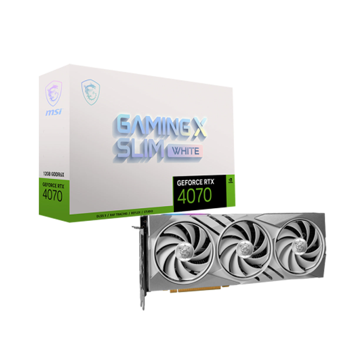 MSI Geforce RTX 4070 Gaming X Slim White 12GB Graphic Card
