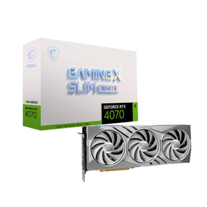 MSI Geforce RTX 4070 Gaming X Slim White 12GB Graphic Card