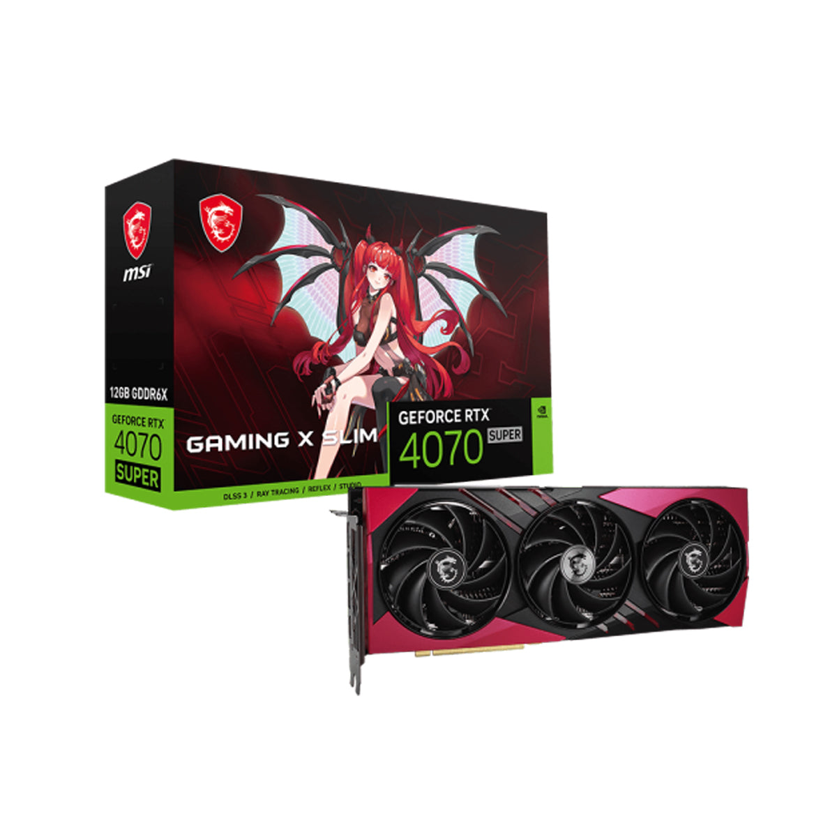 MSI Geforce RTX 4070 Super 12GB Gaming X Slim Mlg Graphic Card