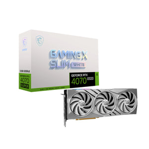 MSI Geforce RTX 4070 Super 12GB Gaming X Slim White Graphic Card