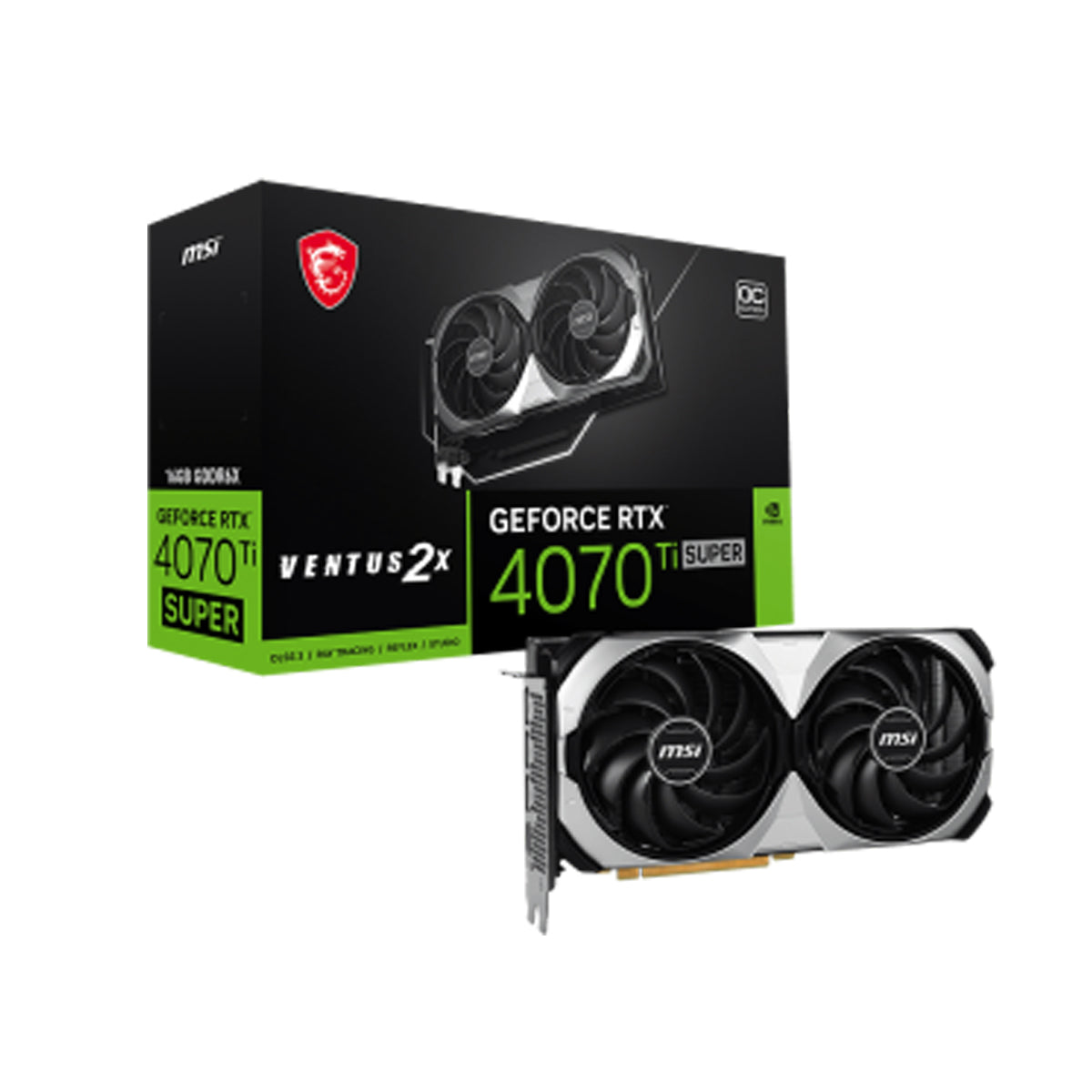 MSI Geforce RTX 4070 TI Super 16GB Ventus 2X OC Graphic Card