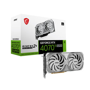 MSI Geforce RTX 4070 TI Super 16GB Ventus 2X White OC Graphic Card