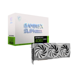 MSI Geforce RTX 4080 Super 16GB Gaming X Slim White Graphic Card