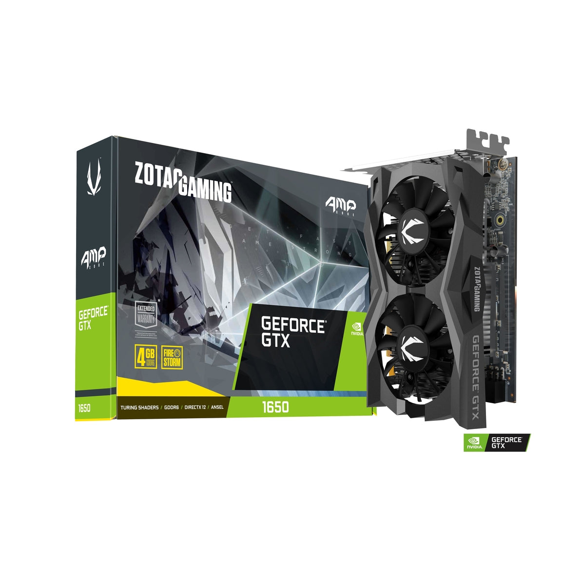 Zotac GeForce GTX 1650 AMP Core GDDR6- 4GB GDDR6 128bit (ZT-T16520J-10L)