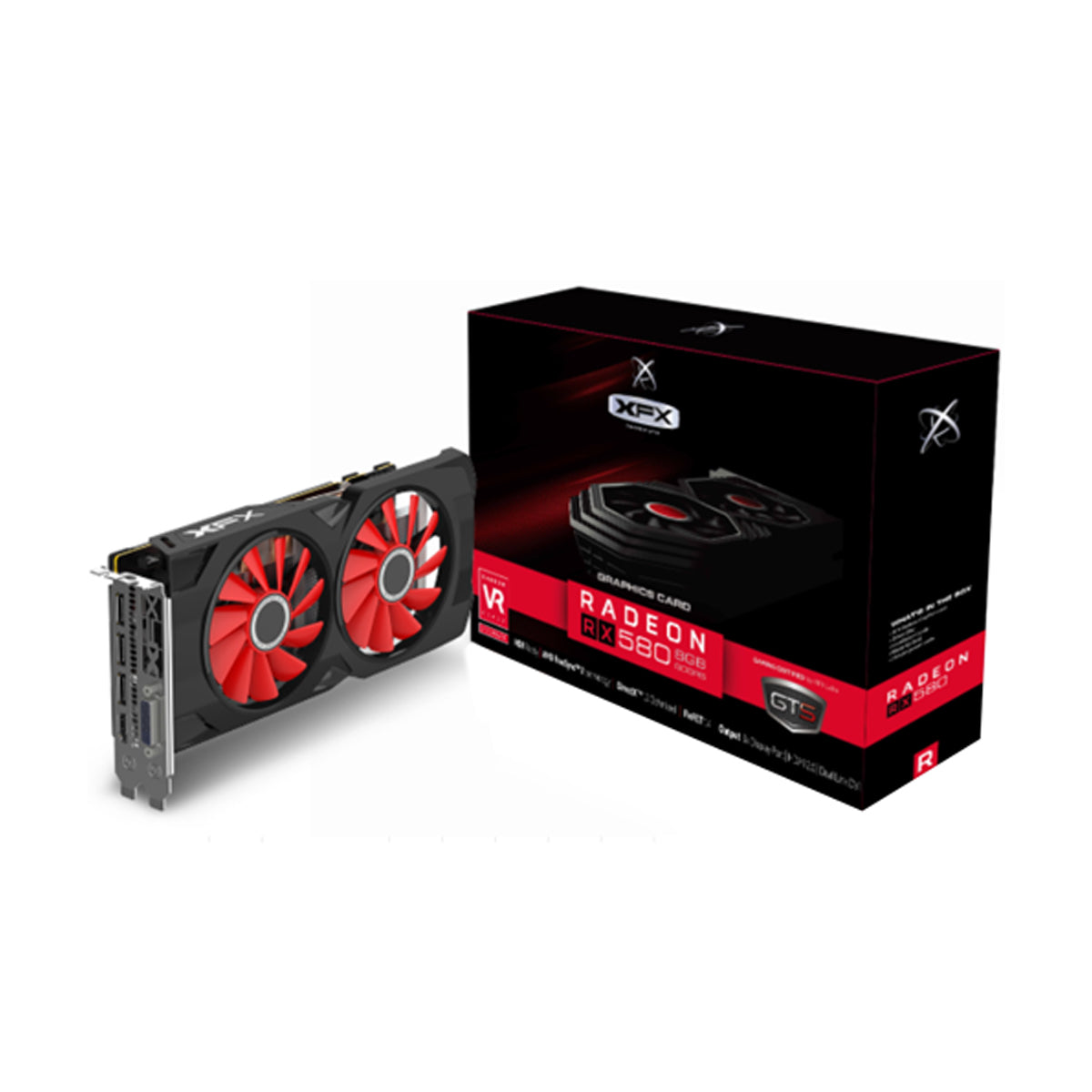 XFX AMD Radeon RX 580 GTS XXX Edition 8GB DDR5 256bit Graphic Card (RX-580S85DD6)