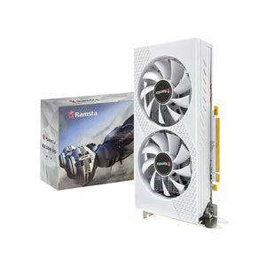 Ramsta Radeon RX580 8GB 256bit GDDR5 Dual Fan White Graphic Card