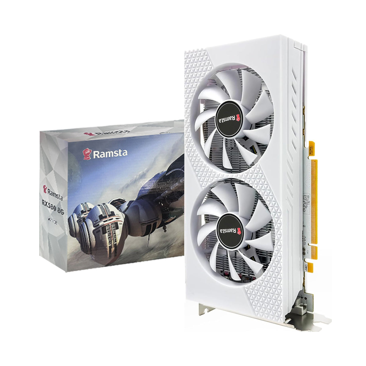 Ramsta Radeon RX580 8GB GDDR5 256bit White Graphic Card