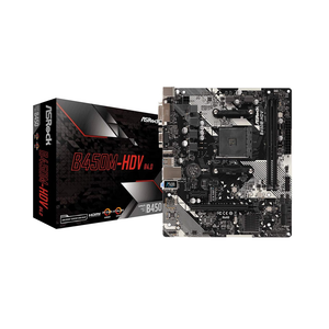 Asrock B450M-HDV R4.0 Socket AM4 DDR4 Motherboard