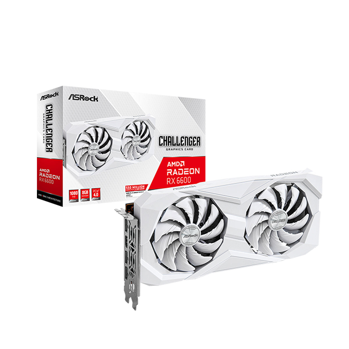 ASROCK RADEON RX6600 CHALLENGER WHITE 8GB
