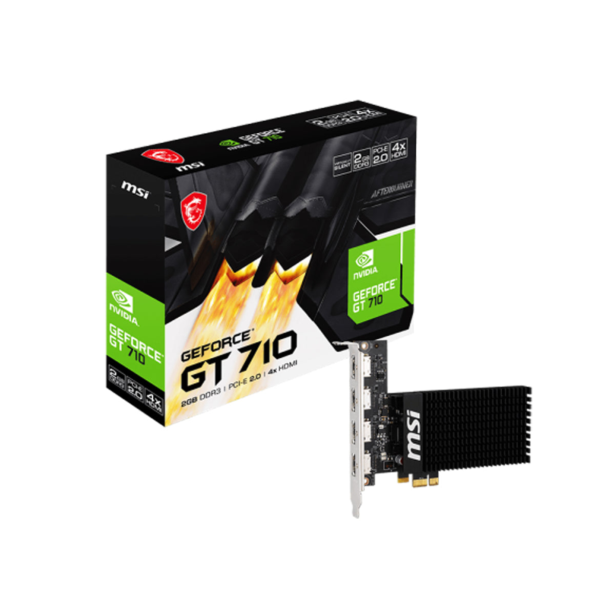 MSI Geforce GT 710 2GD3H 4hdmi Graphic Card
