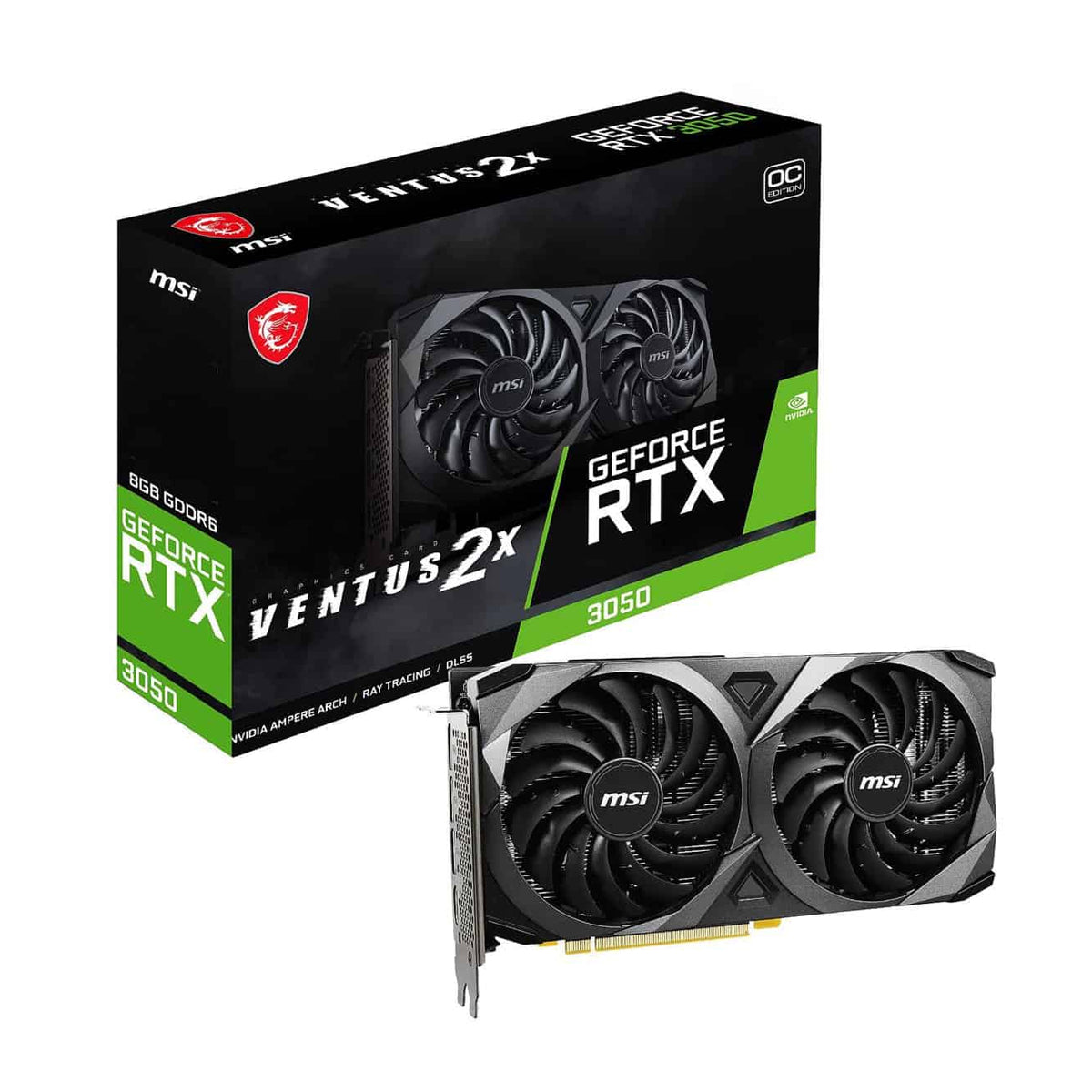 MSI Geforce RTX 3050 Ventus 2X 6g OC Graphic Card