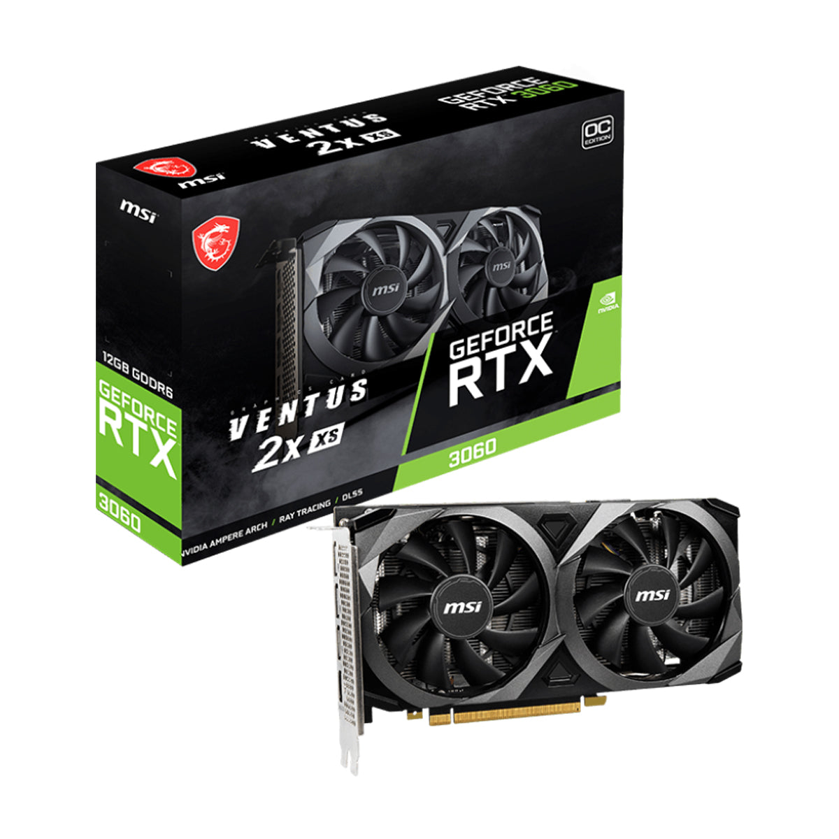 MSI Geforce RTX 3060 Ventus 2X 12GB OC Graphic Card