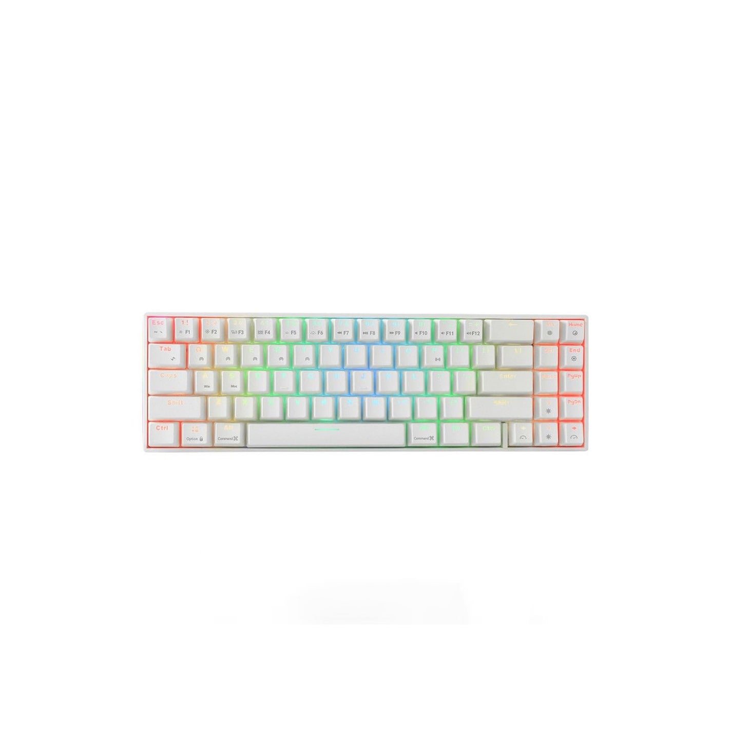 Royal Kludge RK71 White Huano Blue Switch Keyboard (6935280810565)