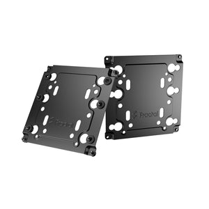 Fractal Universal Multibracket Type A - Black (2-Pack), Convert standard 120mm fan slot to HDD, SSD or Pump Slot (FD-A-BRKT-003)