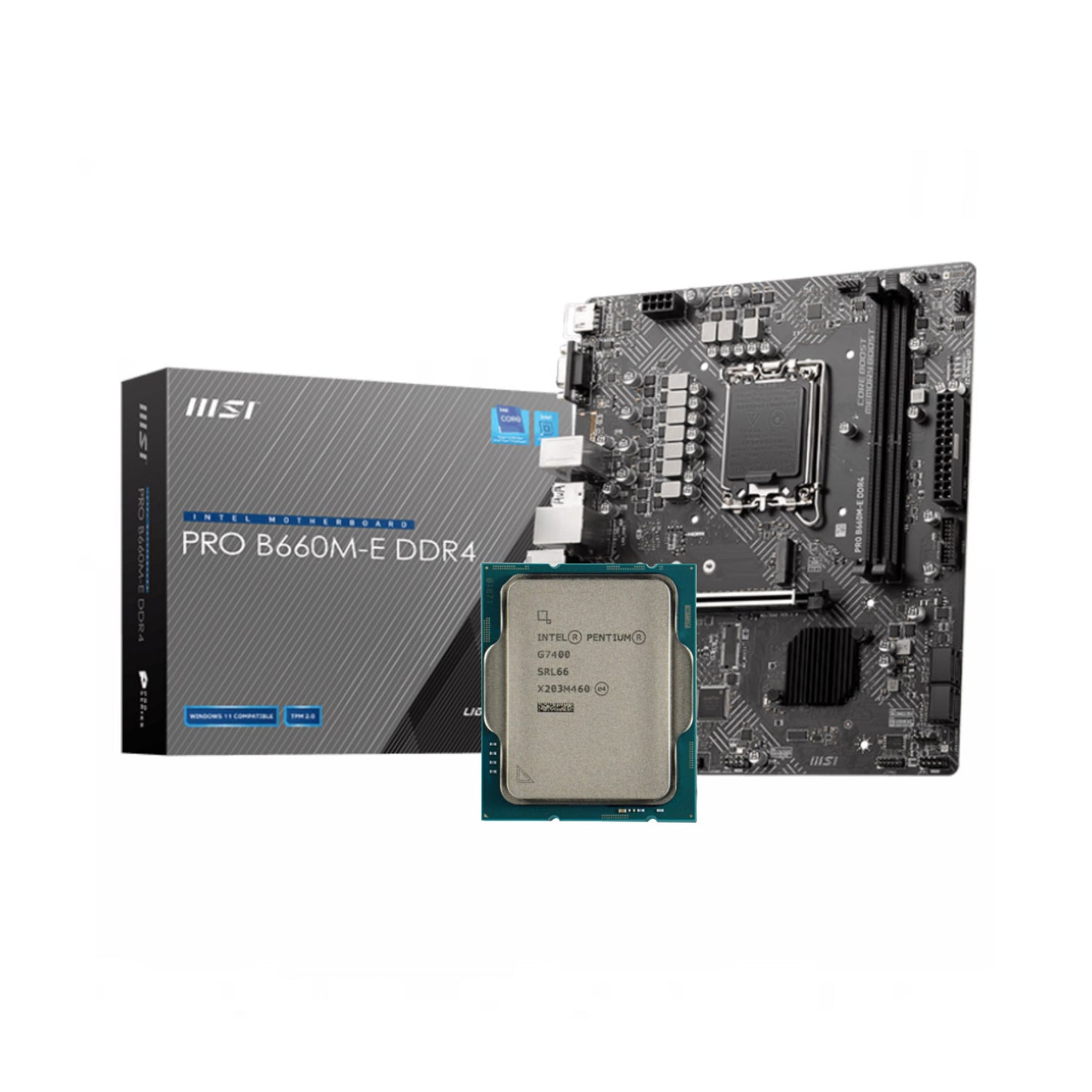 Intel Pentium Gold G7400 + MSI PRO B660M-E DDR4 Bundle