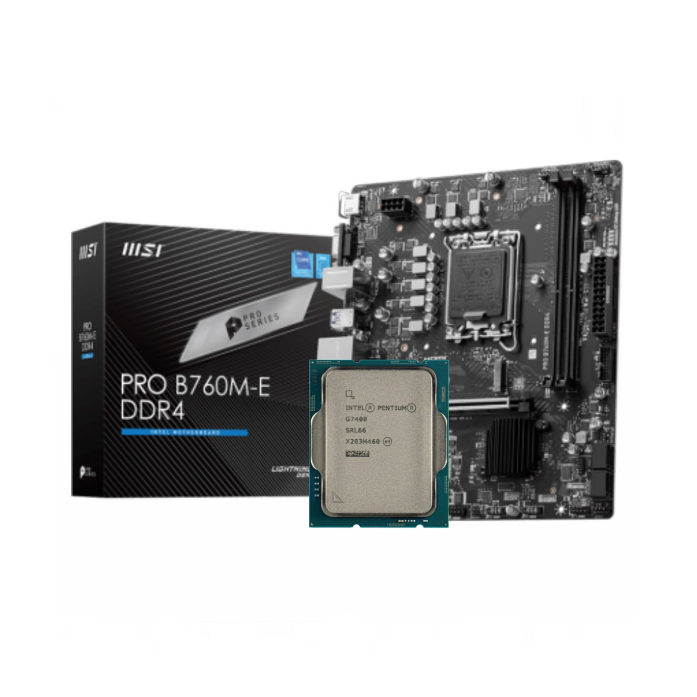 Intel Pentium Gold G7400 + MSI PRO B760M-E DDR4 Bundle