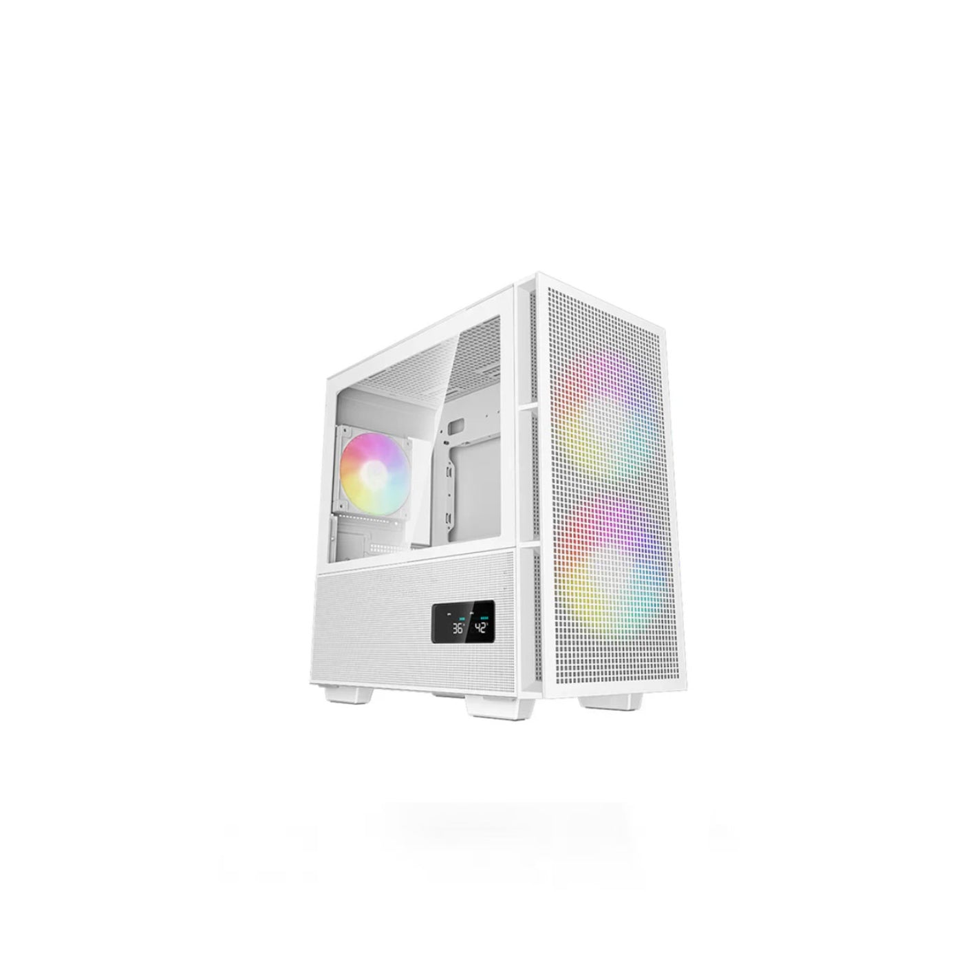 Deepcool CH360 WH Digital High Airflow Reimagined White Micro Tower Casing (R-CH360-WHAPE3D-G-1)