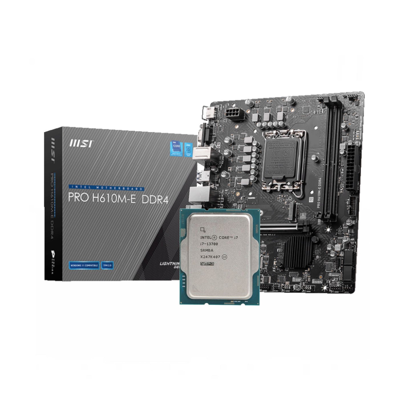 Intel Core i7-13700 + MSI PRO H610M-E DDR4 Bundle