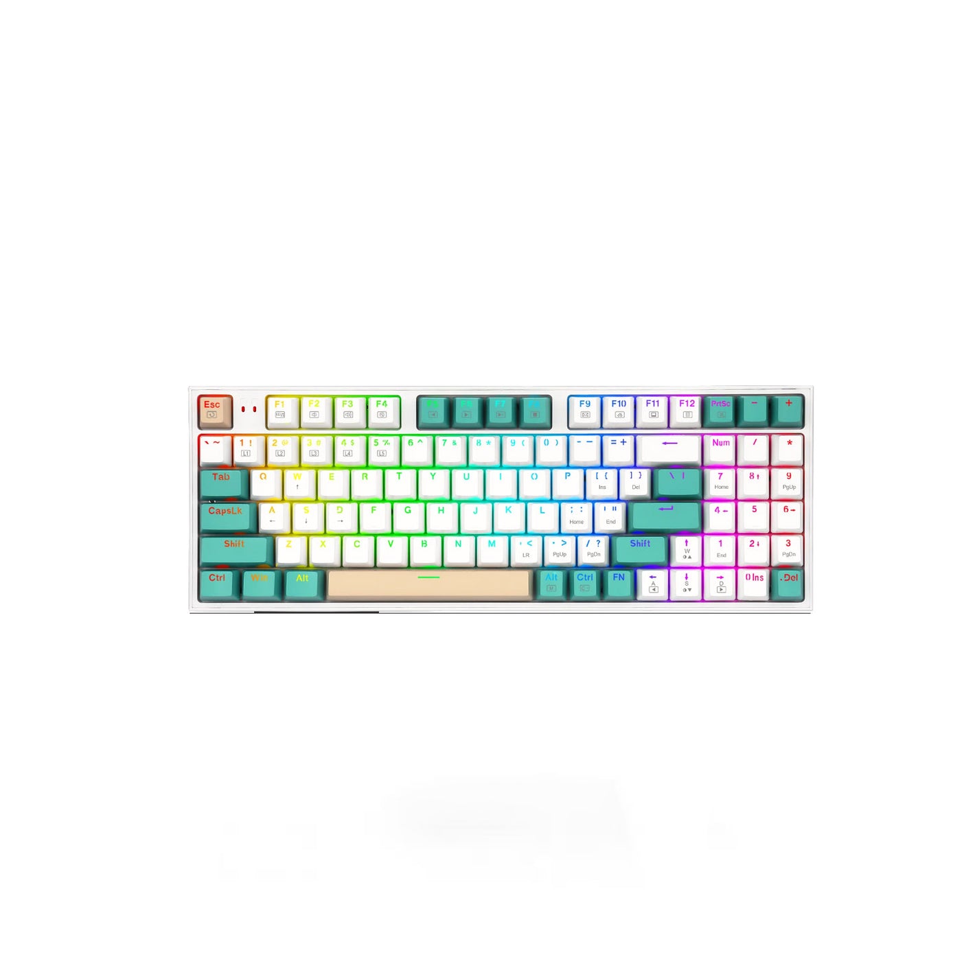 Redragon RD (K636WGC-RGB) Wired Mechanical KITAVA (WHITE) Red Switch RGB Keyboard