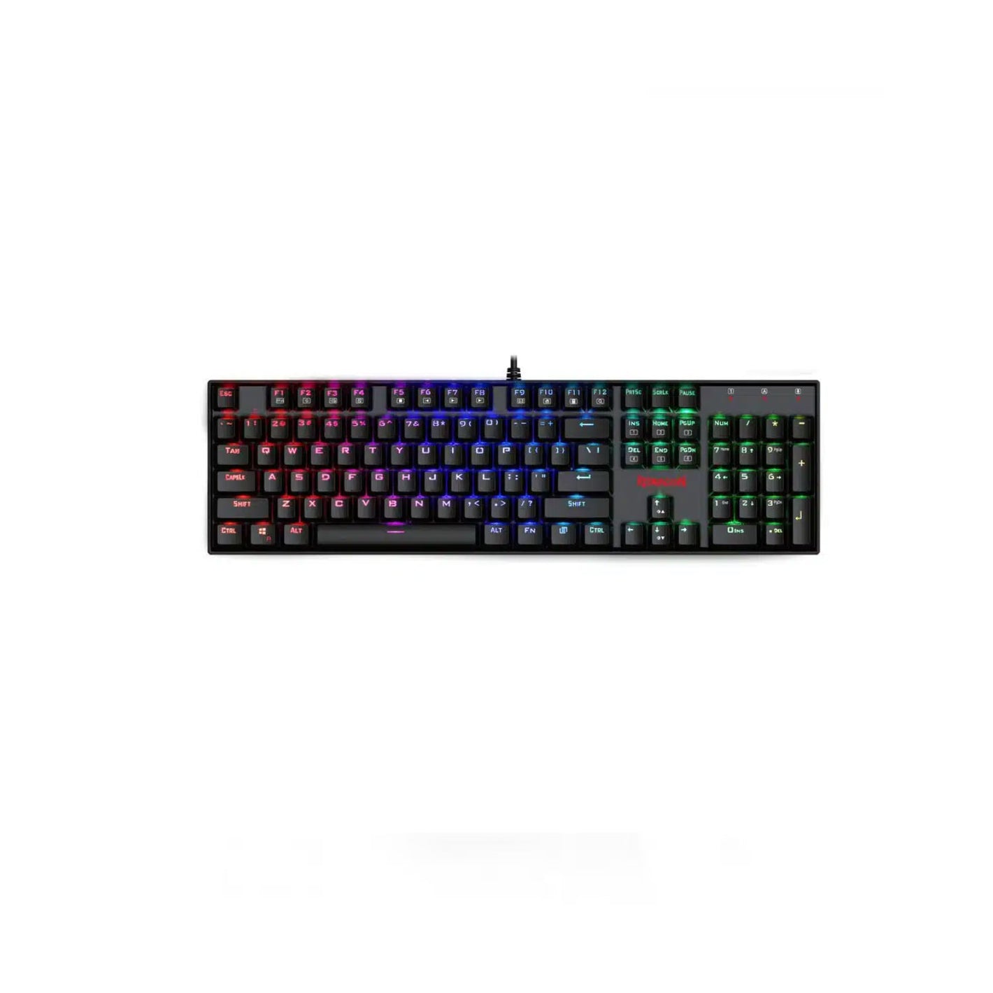 Redragon Mitra K551-1 Blue Switch Red Backlit Black Wired Mechanical Keyboard