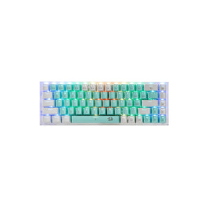 Redragon Castor PRO K631RGB-PRO-GW 68 Keys Yellow Switch 3-Mode RGB Green-White Mechanical Keyboard