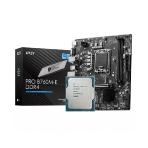 Intel Core i3-12100F + MSI PRO B760M-E DDR4 Bundle