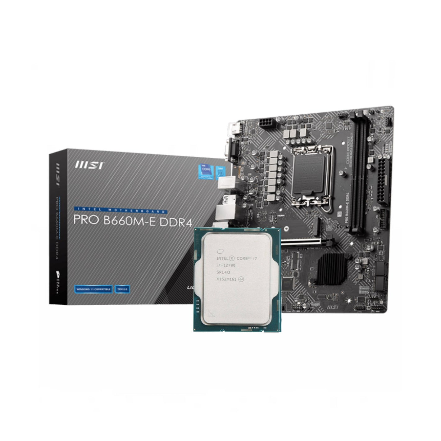 Intel Core i7-12700 + MSI PRO B660M-E DDR4 Bundle
