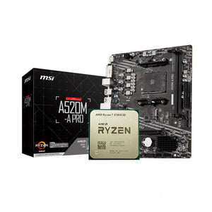 AMD Ryzen 7 5700X3D + MSI A520M-A Pro AM4 DDR4 Bundle