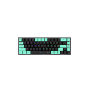 Redragon Castor PRO K631RGB-PRO-BG 68 Keys Yellow Switch 3-Mode RGB Black-Green Mechanical Keyboard
