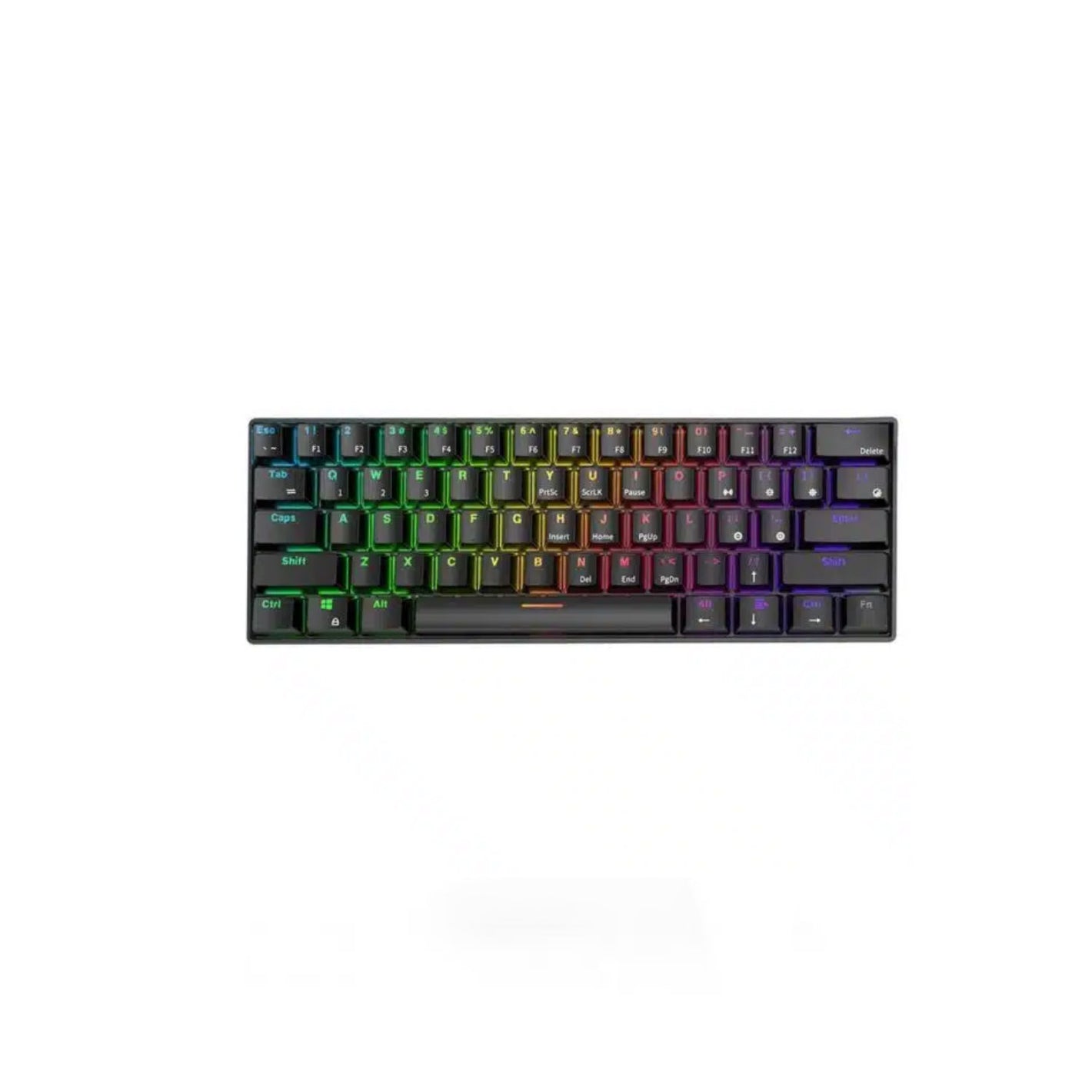 Royal Kludge RK61 Black Huano Blue Switch Keyboard (6935280810626)