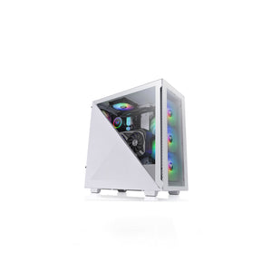 Thermaltake Divider 300 TGx2 Snow ARGB MB Sync ATX Mid Tower Casing (CA-1S2-00M6WN-01)