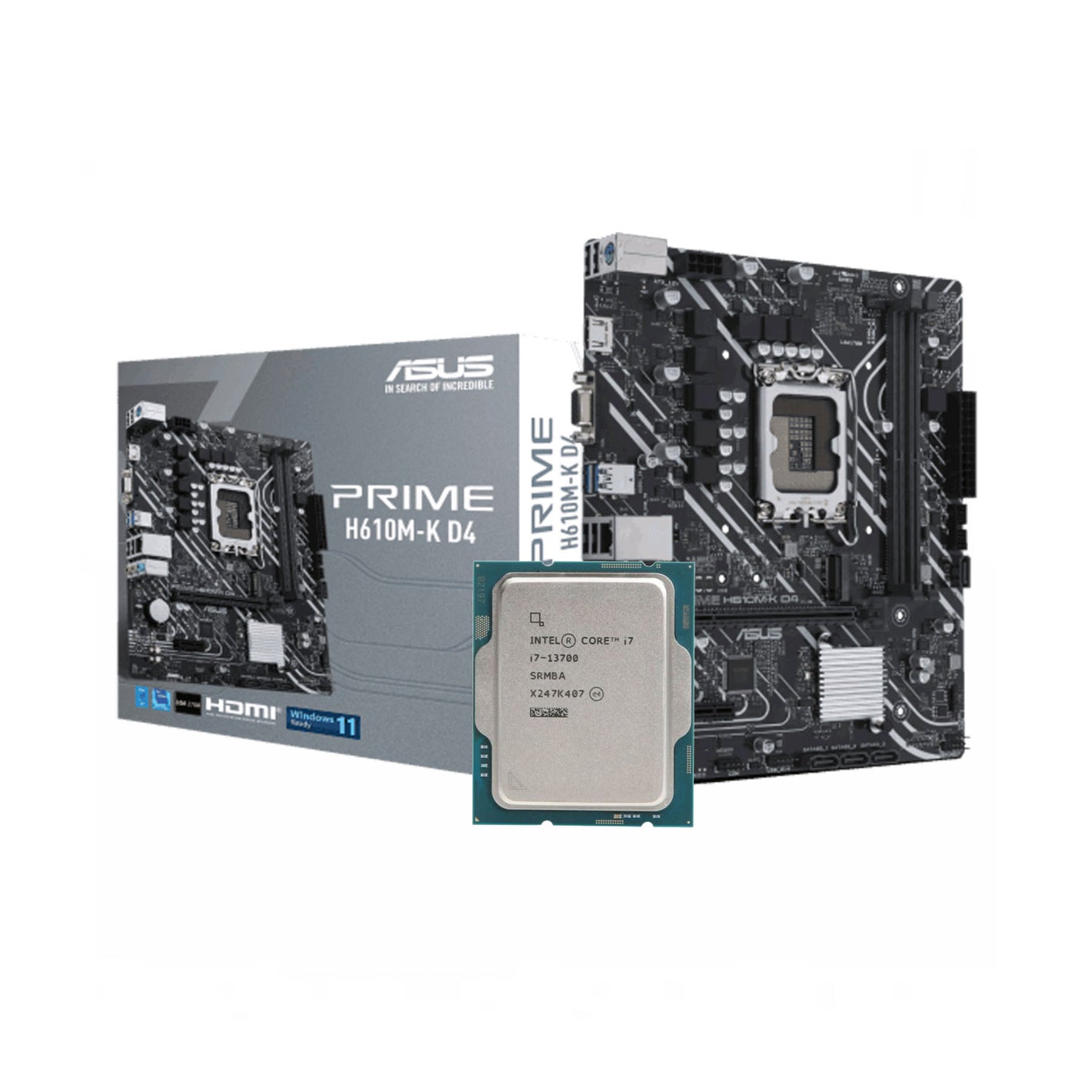 Intel Core i7-13700 + ASUS PRIME H610M-K DDR4 Bundle