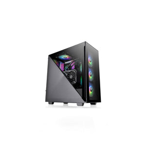 Thermaltake Divider 300 TGx2 Black ARGB MB Sync ATX Mid Tower Casing (CA-1S2-00M1WN-01)