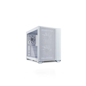 Lian Li 011 Air Mini White Mesh Front Panel Tempered Glass Casing (011AM-W)
