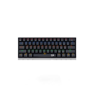Redragon Lakshmi K606 Blue Switch Rainbow 68 Keys Black Wired Mechanical Keyboard