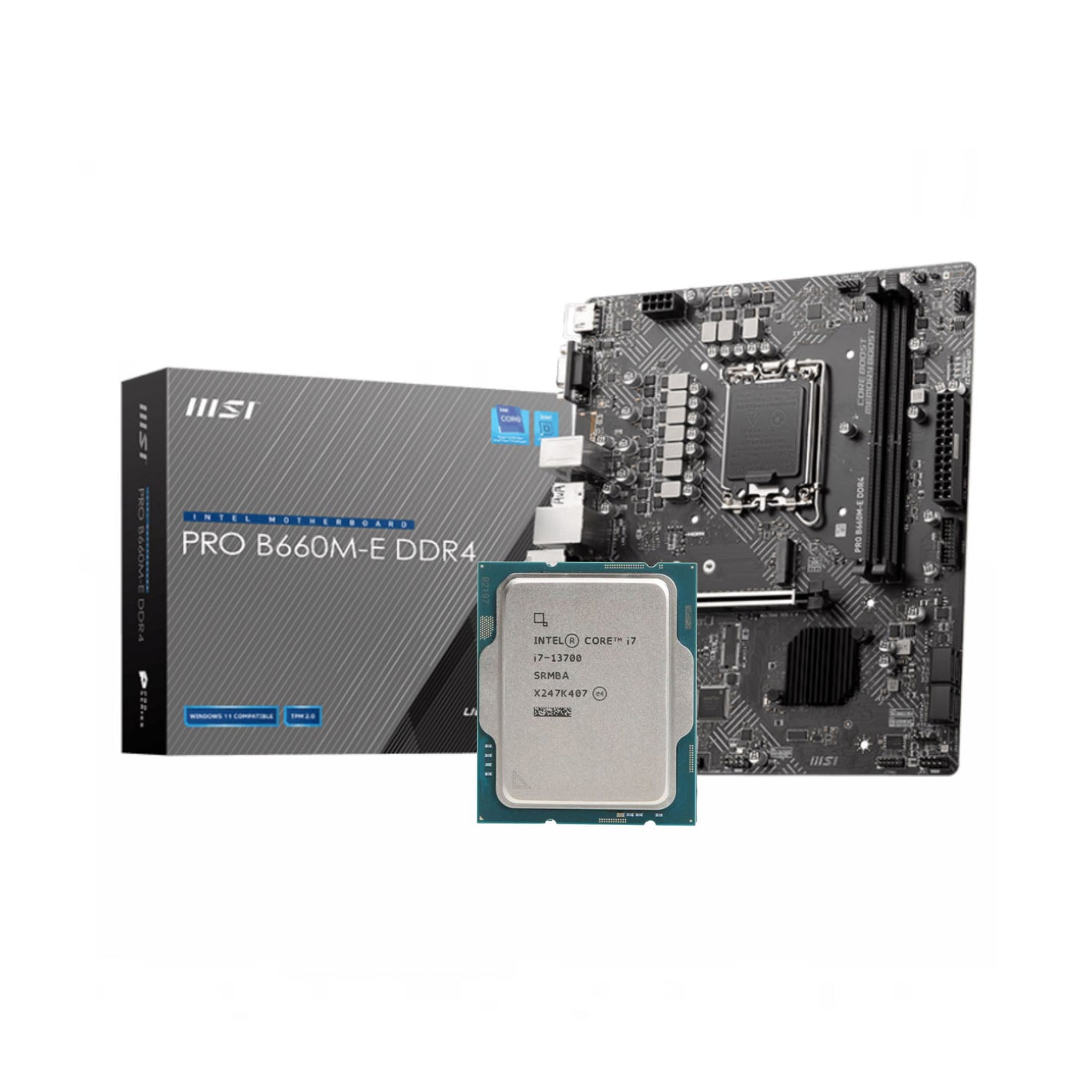 Intel Core i7-13700 + MSI PRO B660M-E DDR4 Bundle