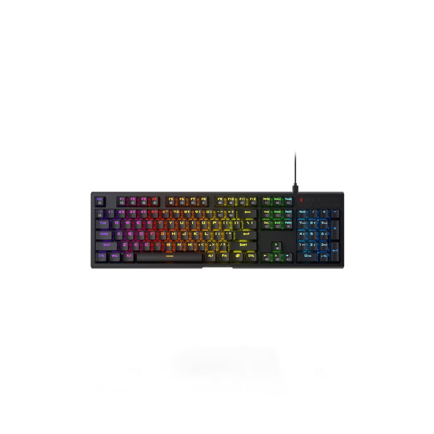 Redragon Argo K670 RGB 104Keys Hot-Swap Red Switch Black Wired Mechanical Keyboard