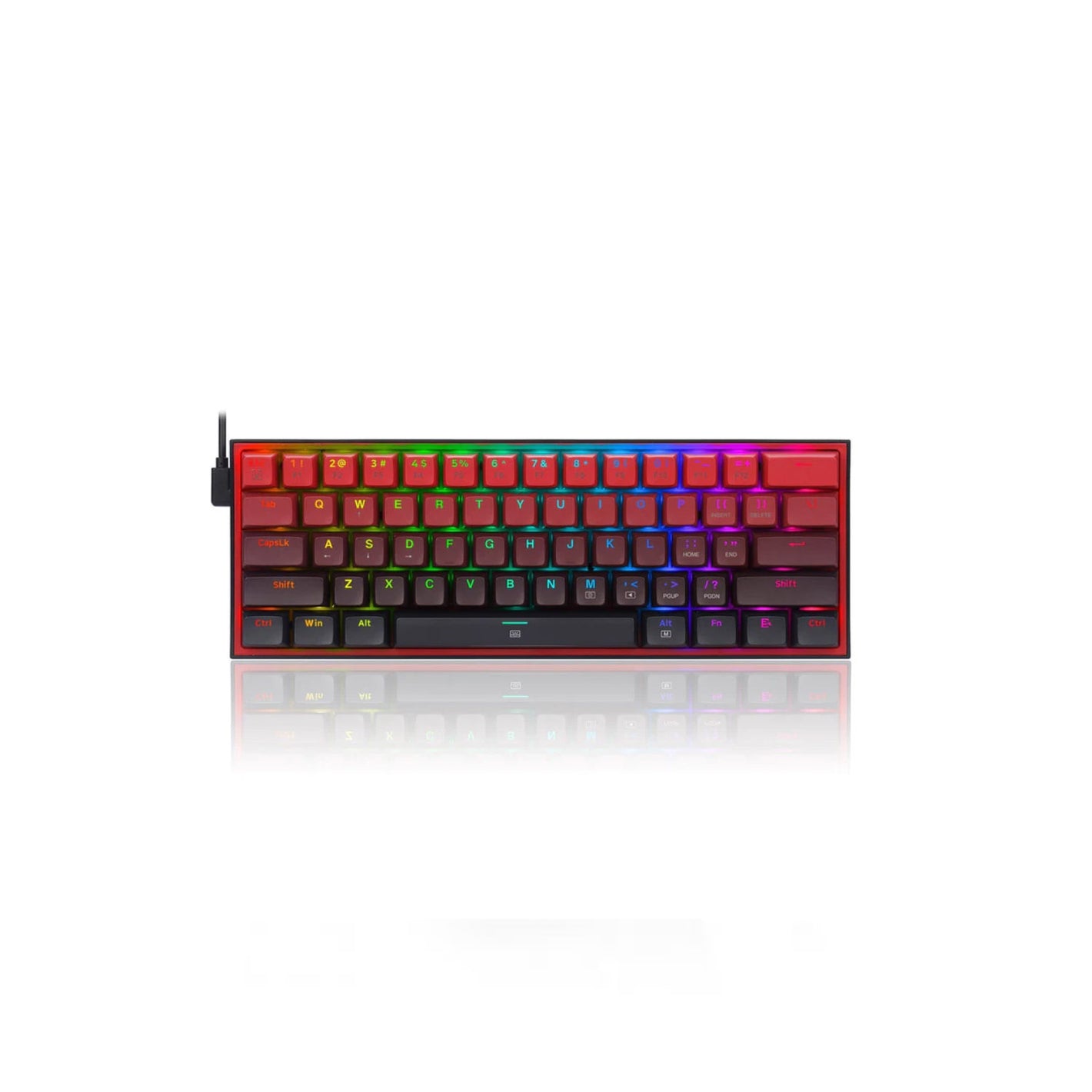 Redragon Fizz K617GBR-RGB Blue Switch RGB Red Wired Mechanical Keyboard