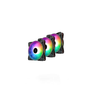 Deepcool CF 120 Plus 3-in-1 Black 120mm RGB Led Cooler Fan (DP-F12-AR-CF120P-3P)