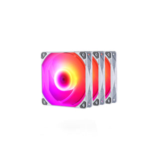 Phanteks M25-140 PWM D-RGB White 3-Pack 140mm Cooler Fan (PH-F140M25_DRGB_PWM_WT01_3P)