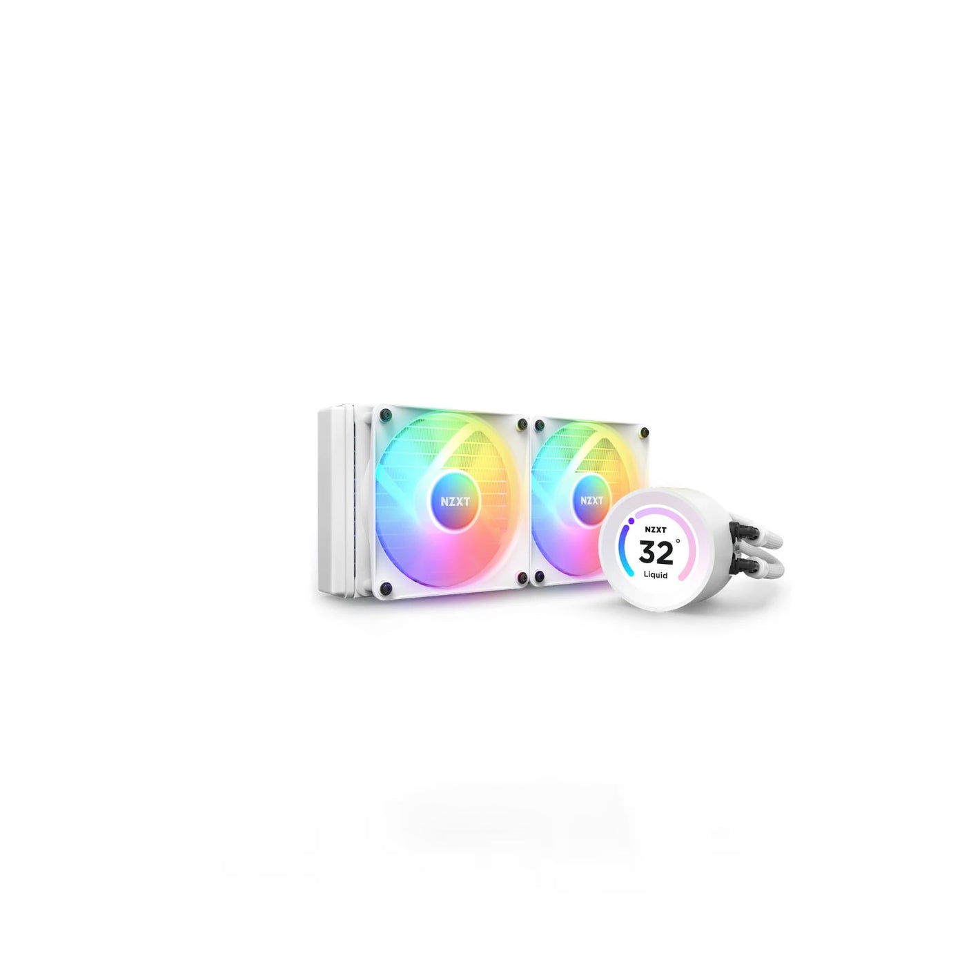 NZXT Kraken Elite RGB 240mm White LCD Display 60Hz CPU Cooler (RL-KR24E-W1)