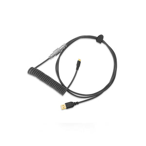 Redragon A115 Coiled USB-C Black Cable For Gaming Keyboard