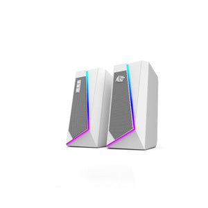 Redragon GS520 Anvil RGB White Desktop Speakers
