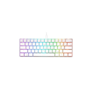 Royal Kludge RK61 White Huano Brown Switch Keyboard (6935280810633)