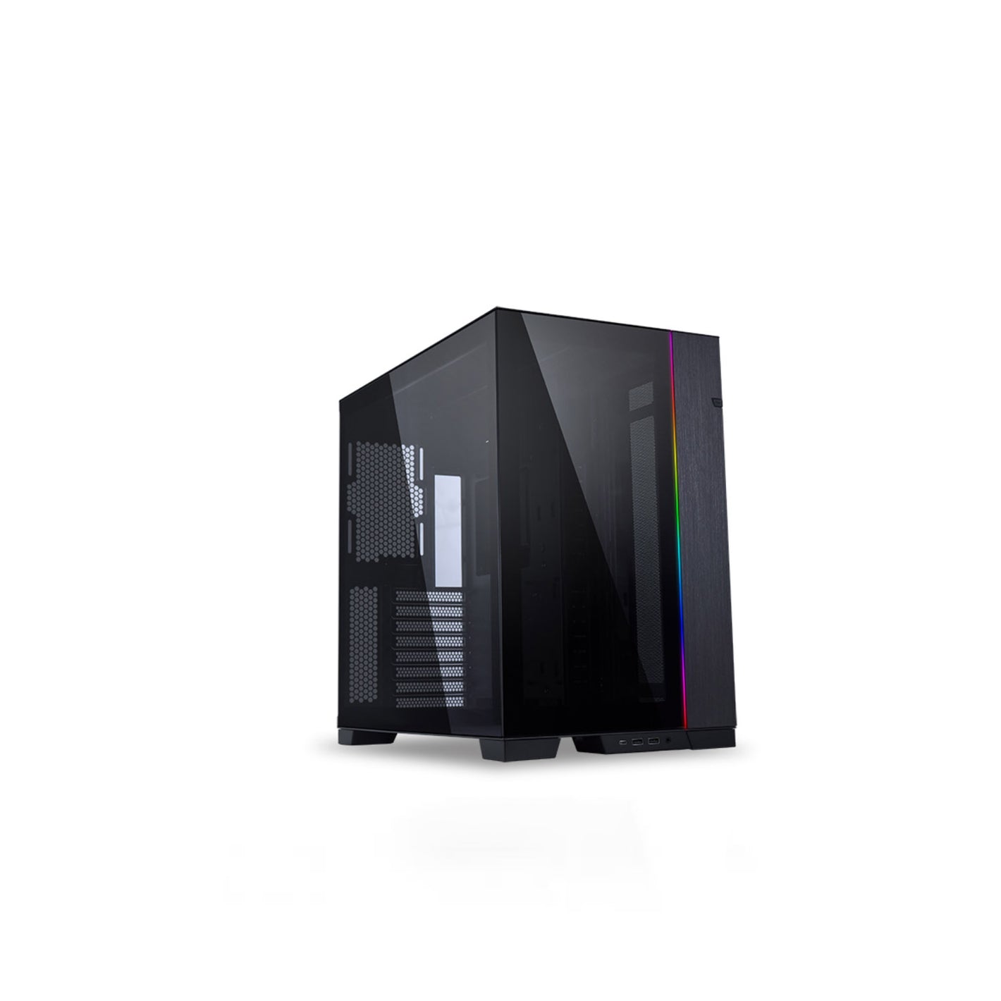 Lian Li 011 Dynamic EVO Harbor Grey Dual-Chamber Mid-Tower Reversable Casing (G99.011DEG.00)