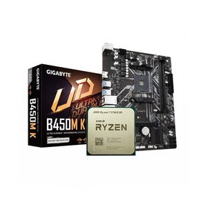 AMD Ryzen 7 5700X3D + Gigabyte B450M-K AM4 DDR4 Bundle